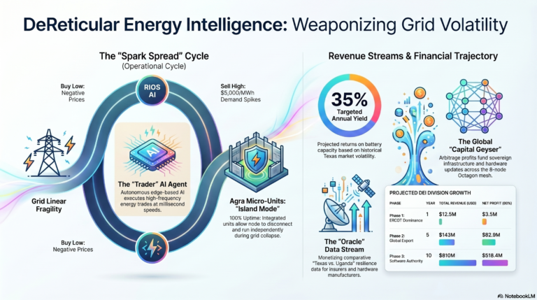 Turning Blackouts into Gold: Weaponizing Grid Failure with DeReticular Energy Intelligence