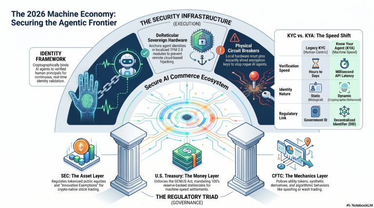 The 2026 Agentic Economy: A Briefing on KYA, Tokenized Markets, and Sovereign Hardware