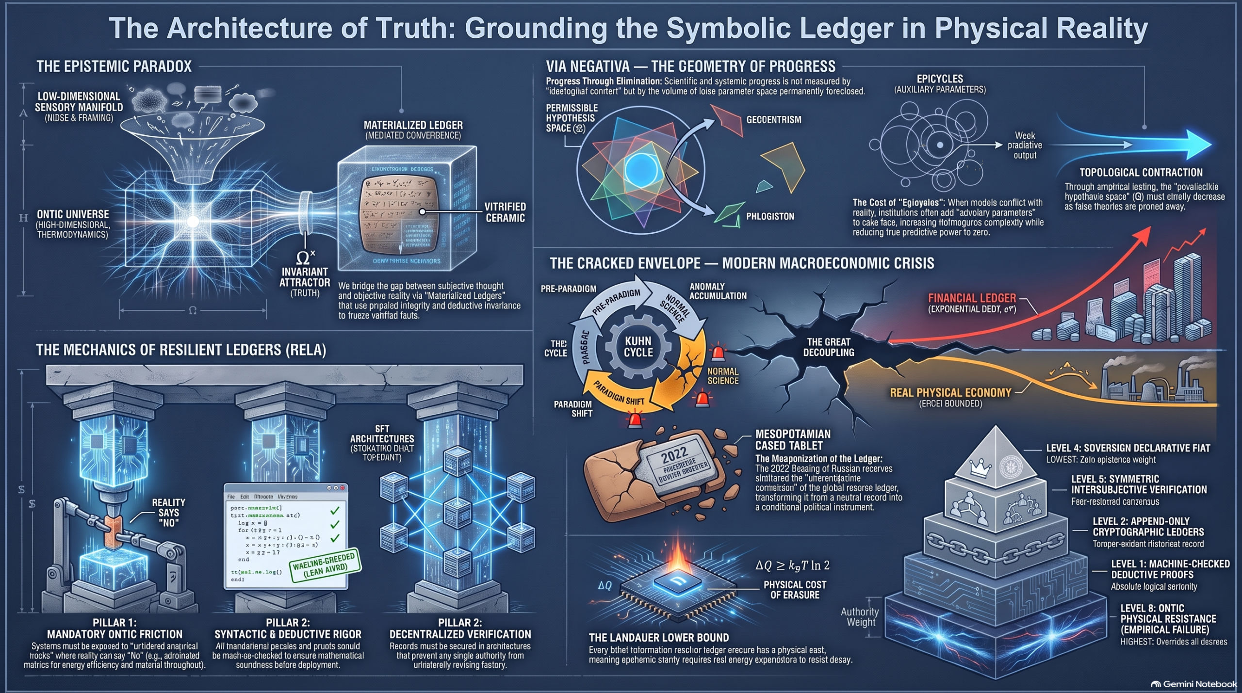 The Architecture of Truth: Materialized Error Reduction and the Crisis of Symbolic Ledgers