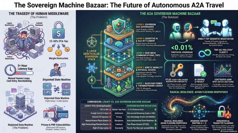 White Paper Institutional Systems Architecture THE SOVEREIGN MACHINE BAZAAR: Autonomous Agent-to-Agent (A2A) Protocols,  Streaming Cryptographic Settlement, and the Biophysical Architecture of Frictionless Hospitality and Mobility